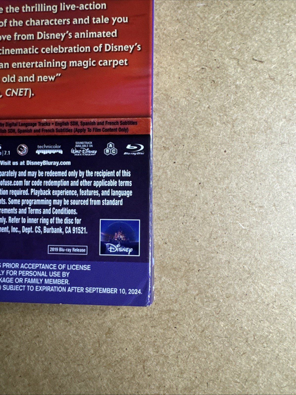 Aladdin (2019) DVD + Blu - ray with Slipcover - Brand New & Sealed - ExclusiveCrowns