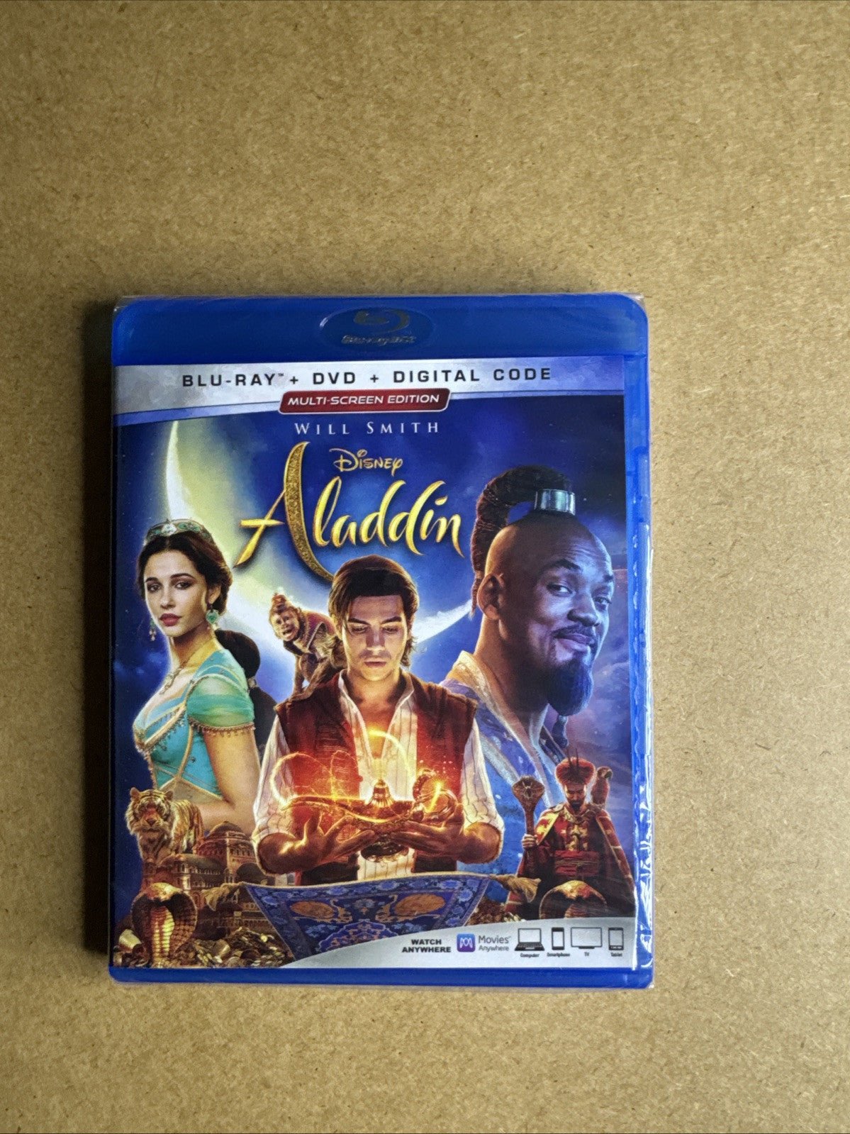 Aladdin (2019) DVD + Blu - ray with Slipcover - Brand New & Sealed - ExclusiveCrowns