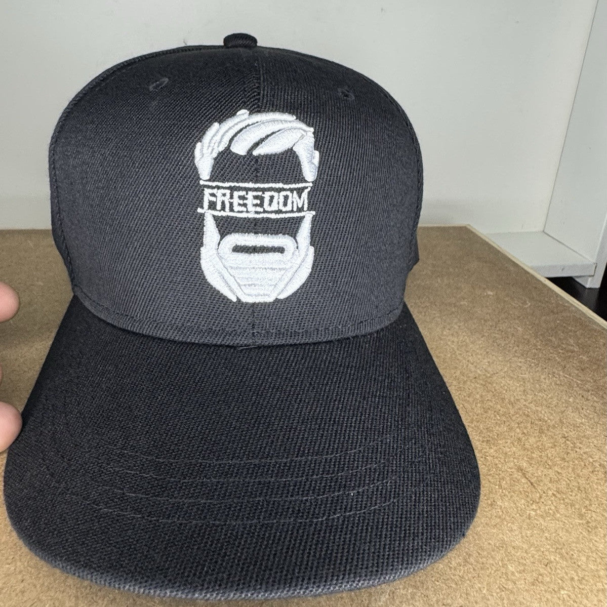 Freedom Beard Trucker Hat – Black & White Edition - ExclusiveCrowns