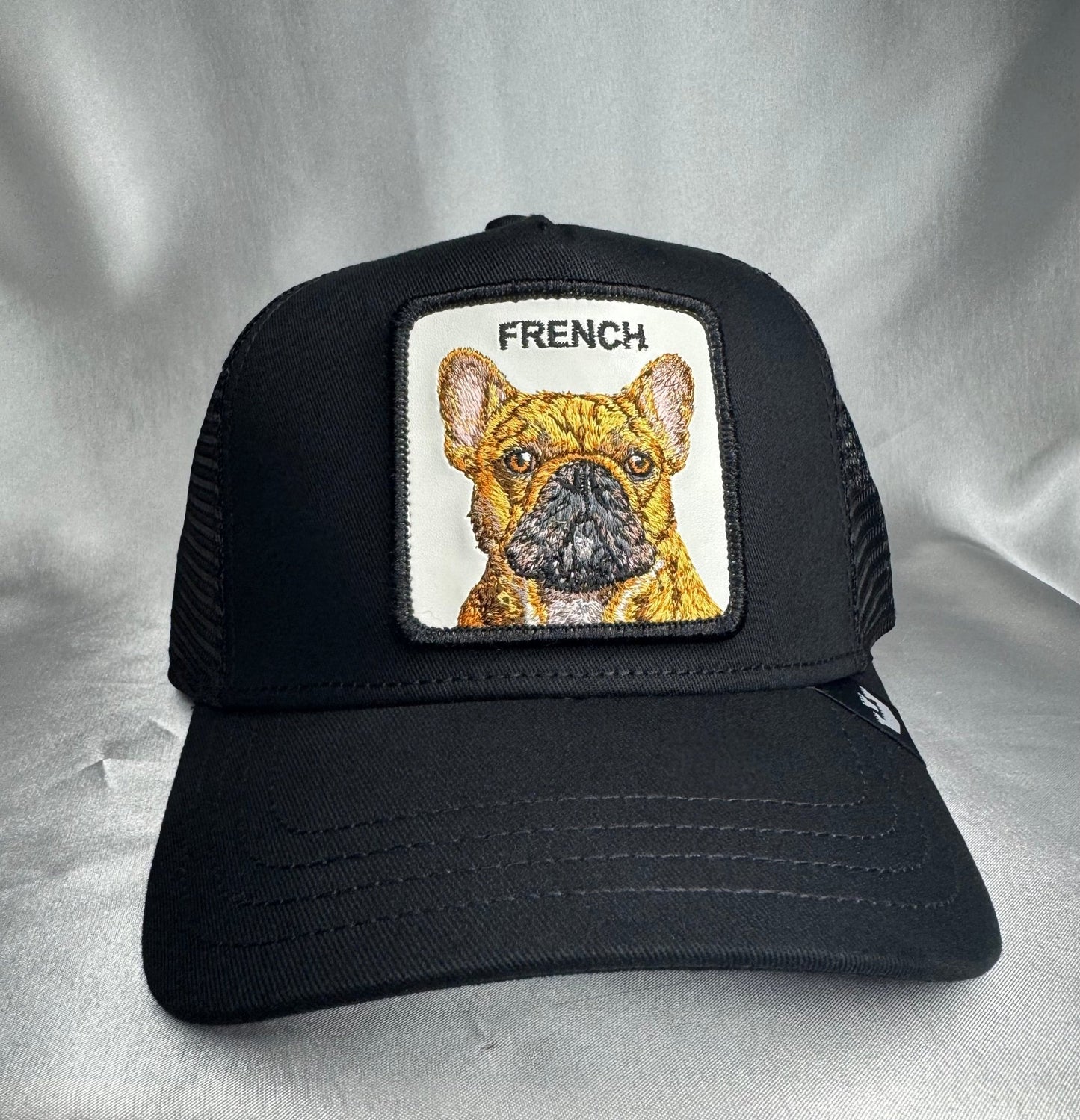 Goorin Bros French Frenchie Adjustable Trucker Snapback Hat - Black - ExclusiveCrowns