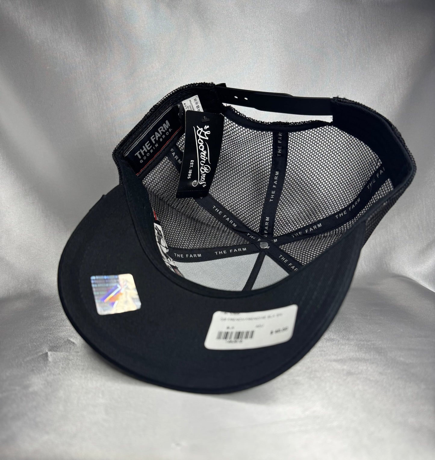 Goorin Bros French Frenchie Adjustable Trucker Snapback Hat - Black - ExclusiveCrowns