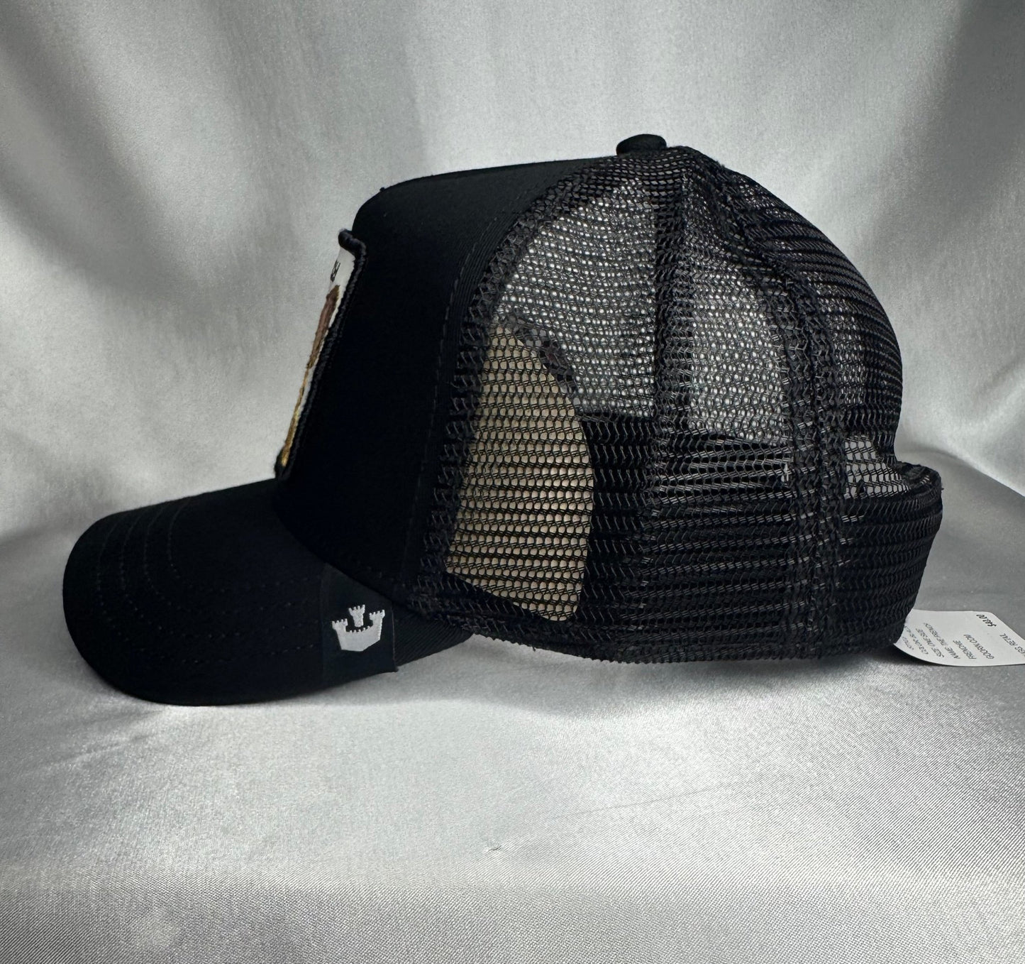 Goorin Bros French Frenchie Adjustable Trucker Snapback Hat - Black - ExclusiveCrowns