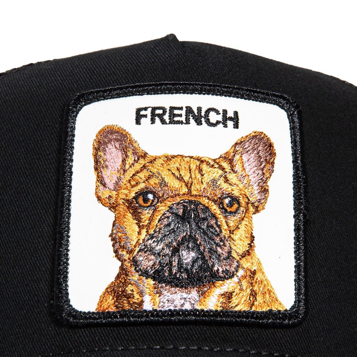 Goorin Bros French Frenchie Adjustable Trucker Snapback Hat - Black - ExclusiveCrowns
