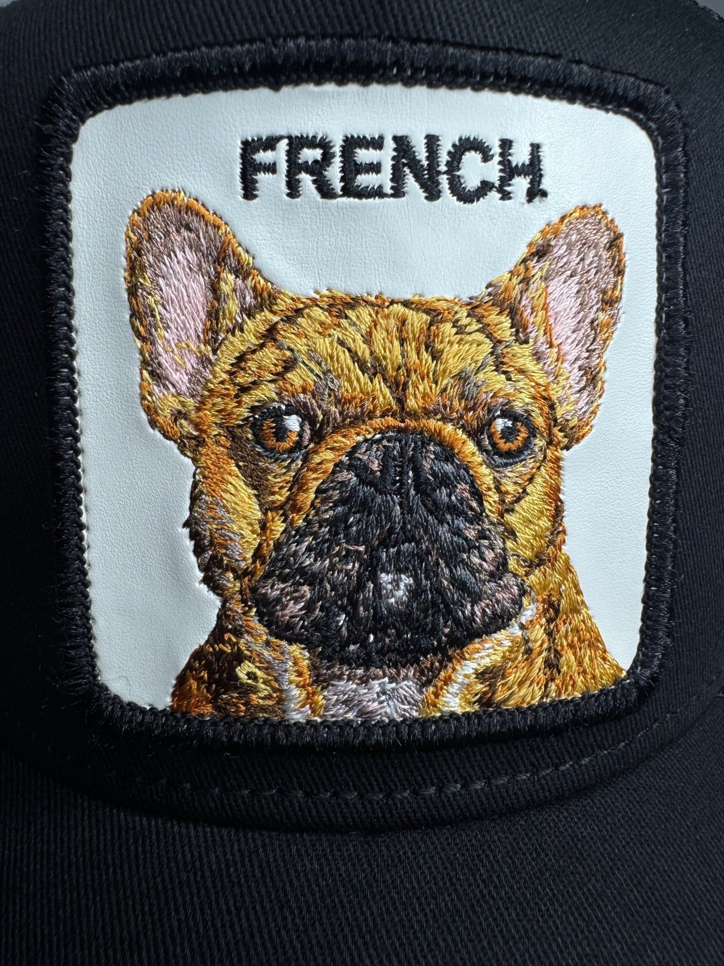 Goorin Bros French Frenchie Adjustable Trucker Snapback Hat - Black - ExclusiveCrowns