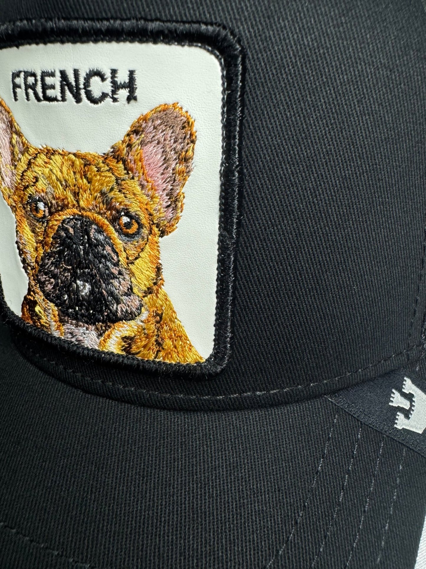 Goorin Bros French Frenchie Adjustable Trucker Snapback Hat - Black - ExclusiveCrowns