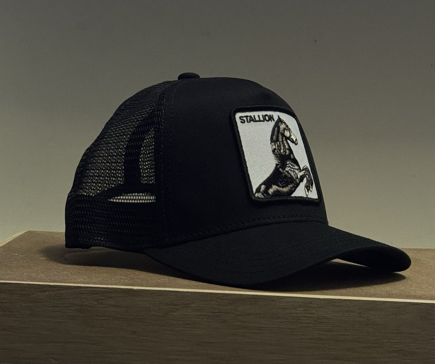 Goorin Bros Stallion Adjustable Trucker Snapback Hat - Black - ExclusiveCrowns