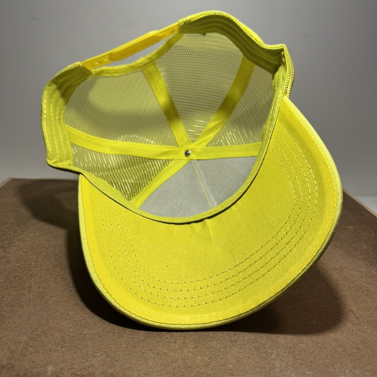 Neon Vibes Drip Emoji Trucker Hat - Yellow & Black - ExclusiveCrowns