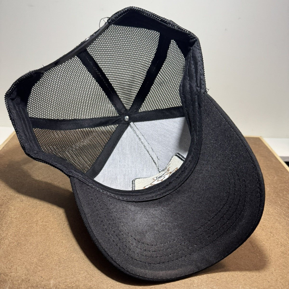 Teddy Bear Trucker Hat - Black Mesh Back - ExclusiveCrowns