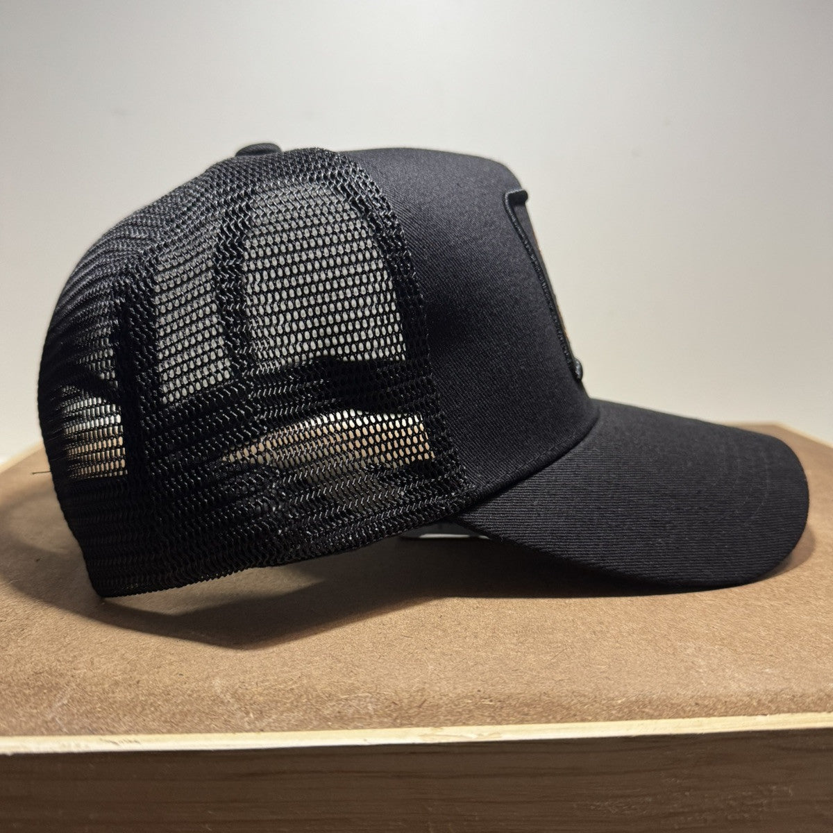 Teddy Bear Trucker Hat - Black Mesh Back - ExclusiveCrowns