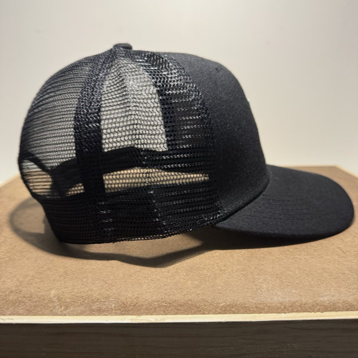 Trucker Hat with Bearded Man Design - Black & White - ExclusiveCrowns