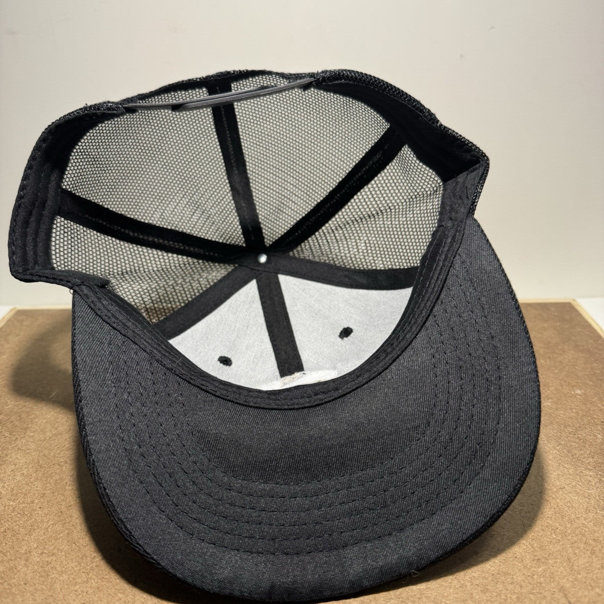 Trucker Hat with Bearded Man Design - Black & White - ExclusiveCrowns