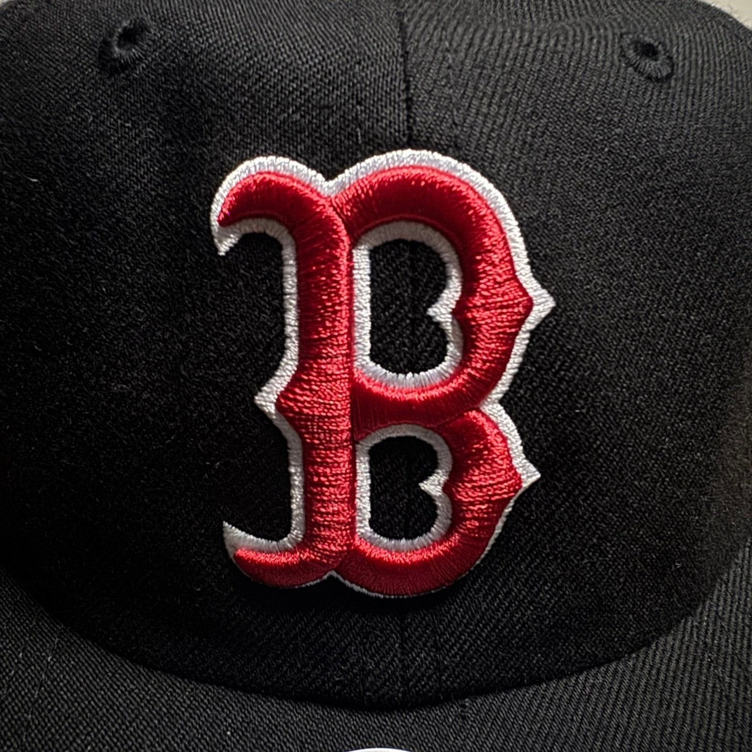 ‘47 Brand Black Dome Sureshot Captain Boston Red Sox Adjustable Hat - Black - ExclusiveCrowns