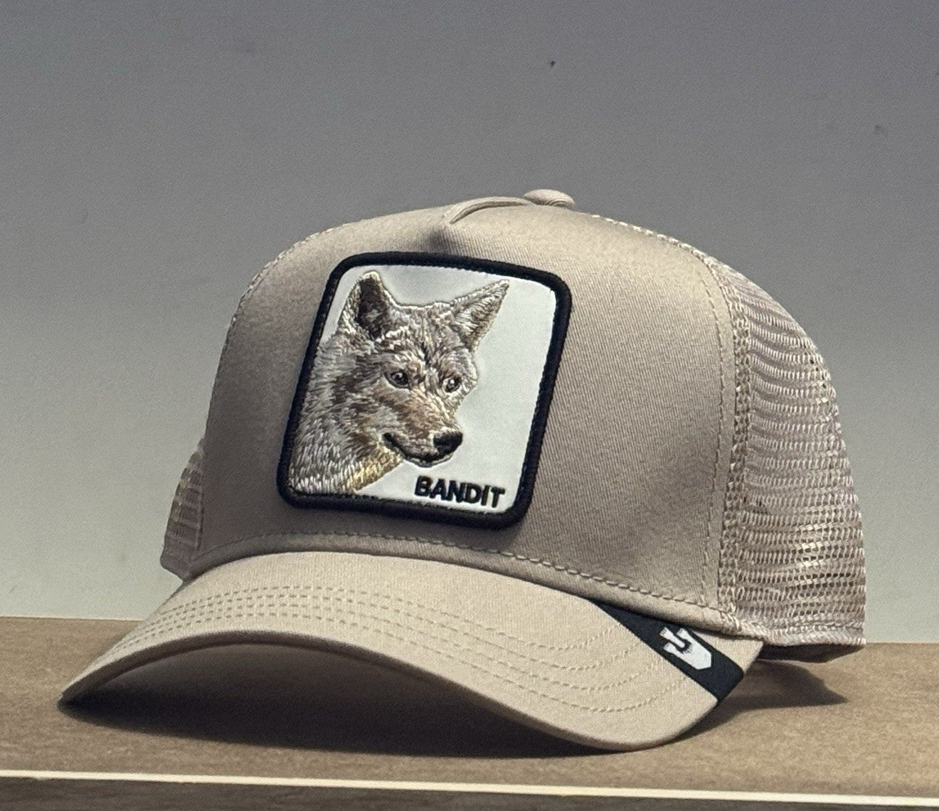 Goorin Bros Coyote Bandit Adjustable Trucker Snapback Hat - Tan - ExclusiveCrowns