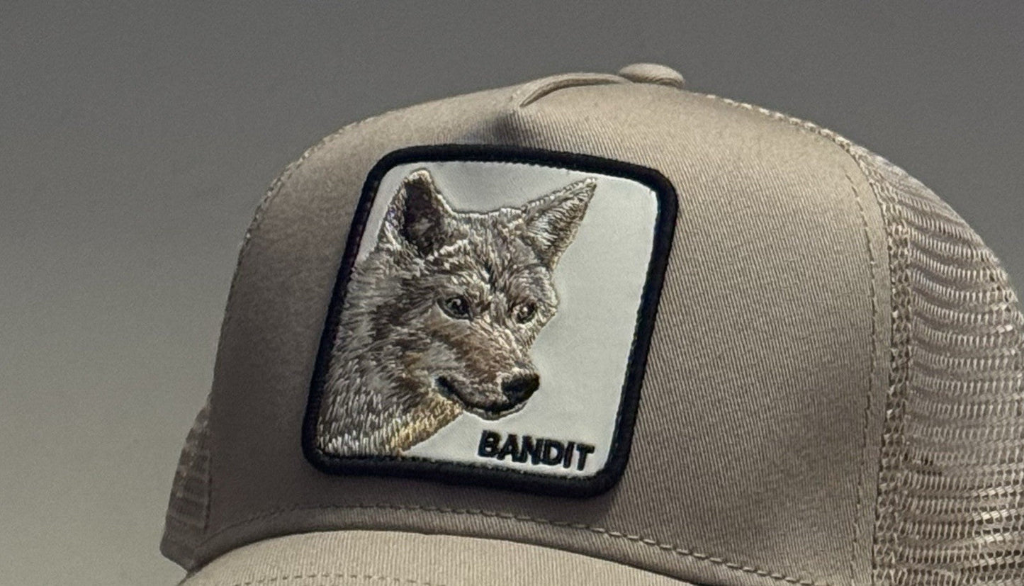Goorin Bros Coyote Bandit Adjustable Trucker Snapback Hat - Tan - ExclusiveCrowns