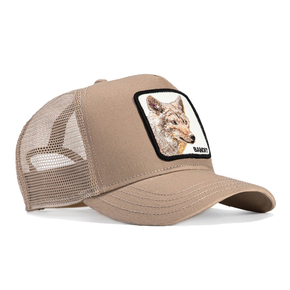 Goorin Bros Coyote Bandit Adjustable Trucker Snapback Hat - Tan - ExclusiveCrowns