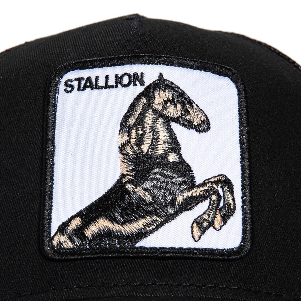 Goorin Bros Stallion Adjustable Trucker Snapback Hat - Black - ExclusiveCrowns