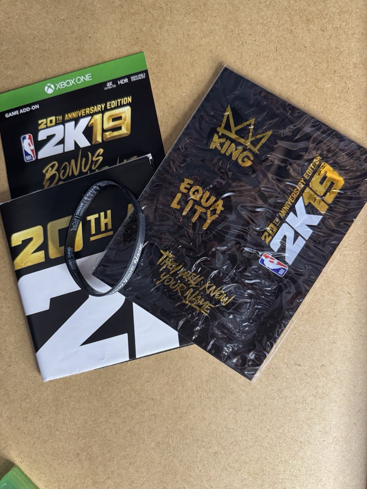 NBA 2K19 20th Anniversary Edition (Microsoft Xbox One, 2018) Complete W/ Poster - ExclusiveCrowns