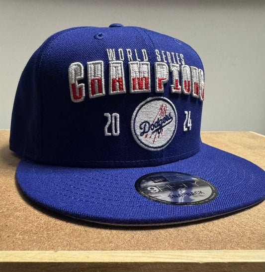 New Era 9Fifty A - Frame Los Angeles Dodgers 2024 World Series Champions Snapback - ExclusiveCrowns