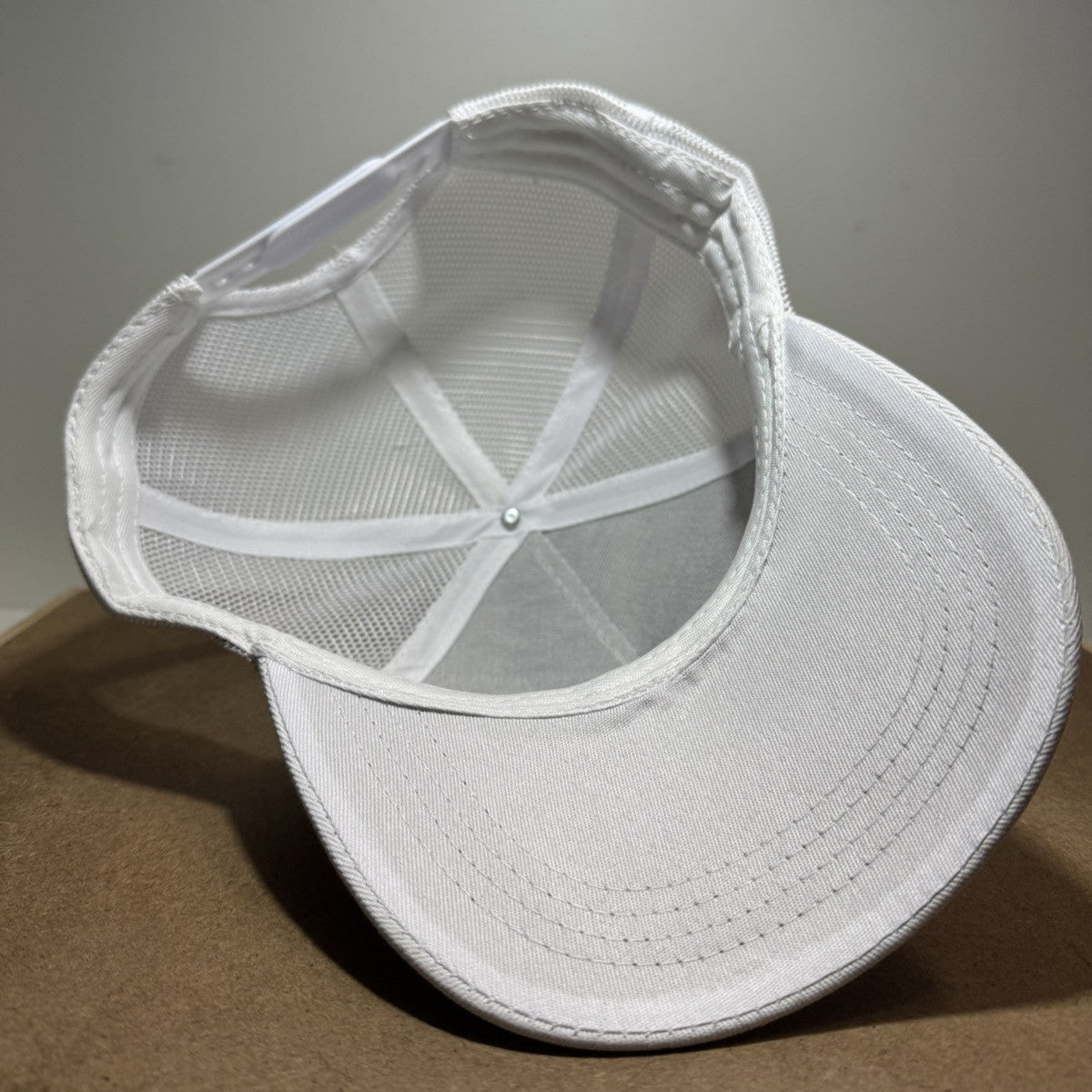 Smiley Face Trucker Hat - Full White Mesh Back - ExclusiveCrowns